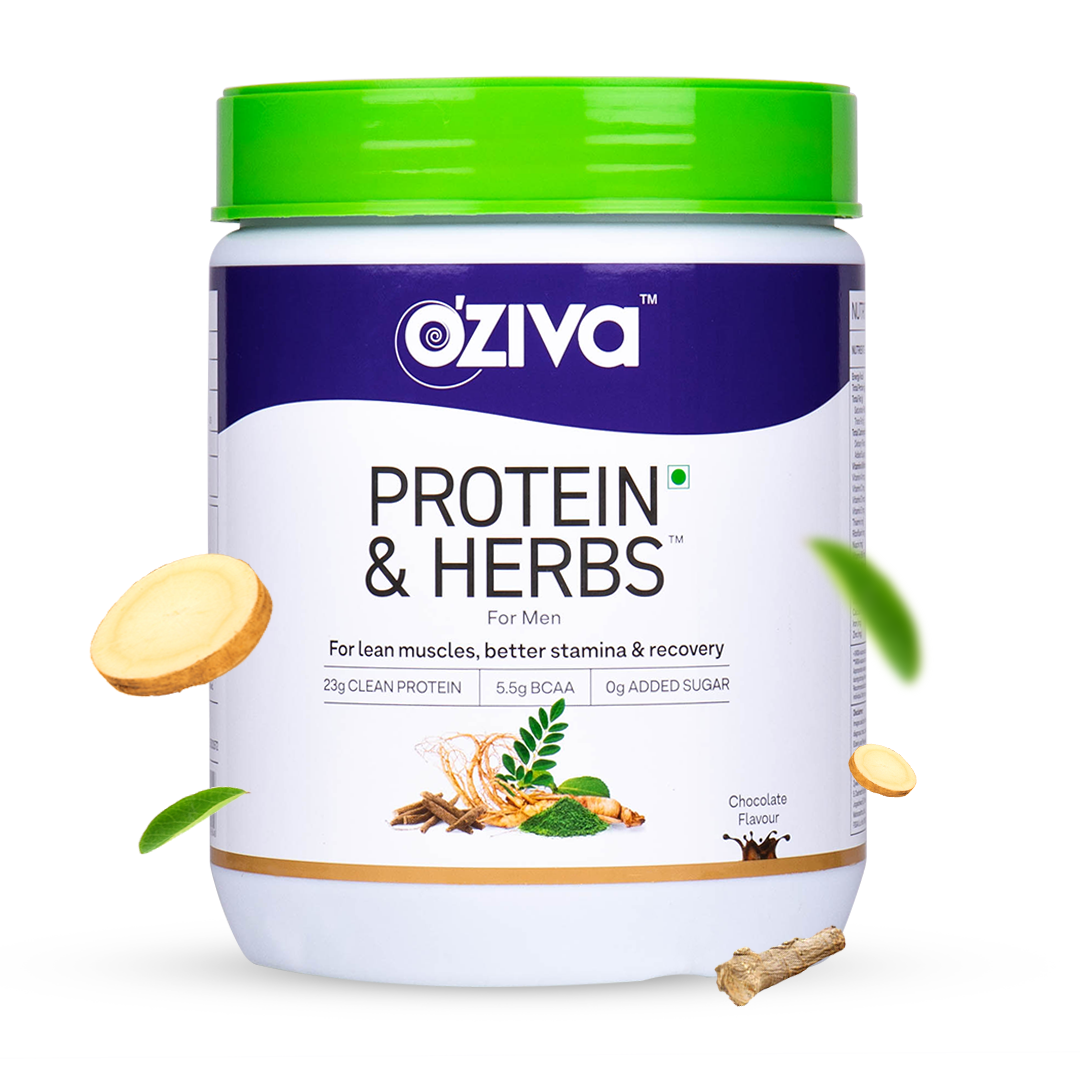 OZiva Clean Protein Powder for Men’s Muscle Growth & Stamina
