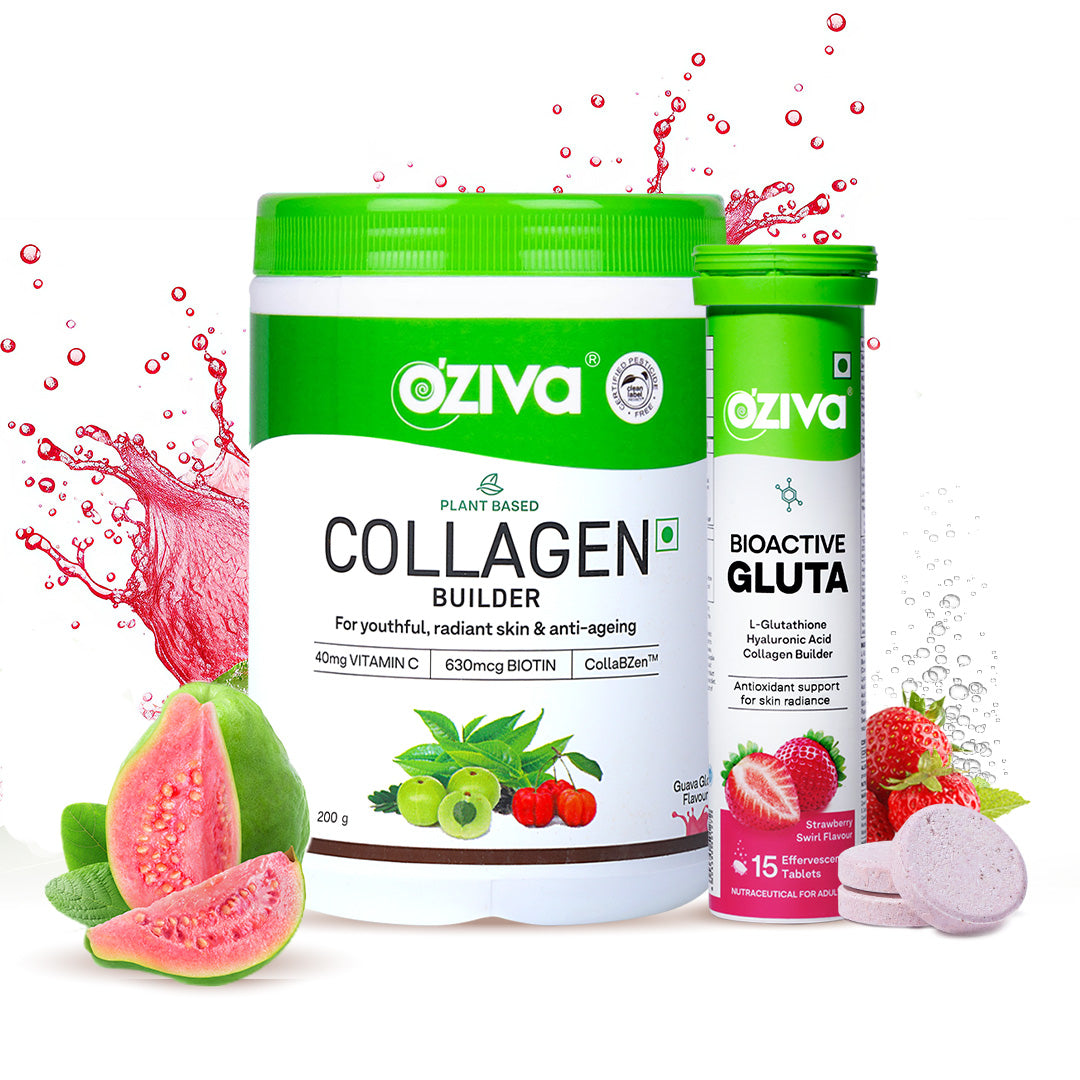 OZiva Plant Based Powdered Collagen for Brighter & Youthful Skin | 100% Vegetarian & Clinically Proven | Classic (250g) OZiva Plant Based Powdered Collagen for Brighter & Youthful Skin | 100% Vegetarian & Clinically Proven | Classic (250g)