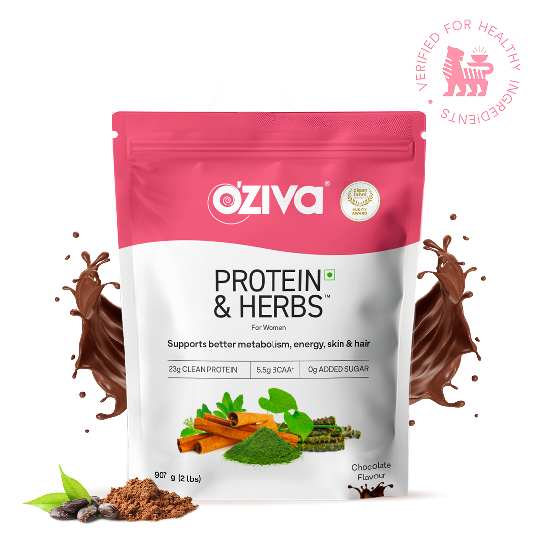 OZiva Protein Powder for Women for Weight Loss & Fat Loss | 100% Clean with Ayurvedic Herbs, 1KG OZiva Protein Powder for Women for Weight Loss & Fat Loss | 100% Clean with Ayurvedic Herbs, 1KG