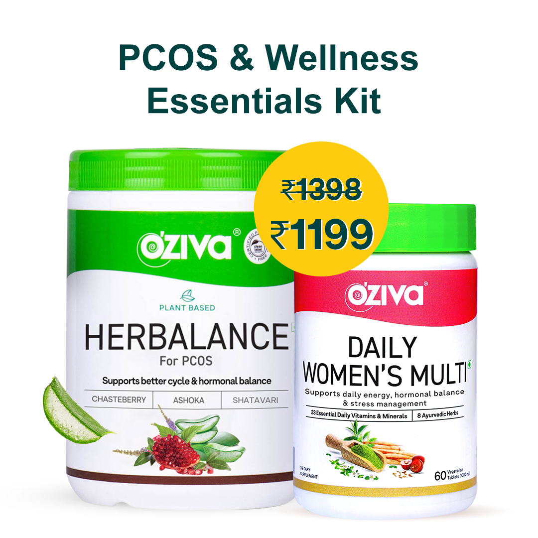 OZiva PCOS/PCOD Supplements for Hormonal Balance, 250g + OZiva