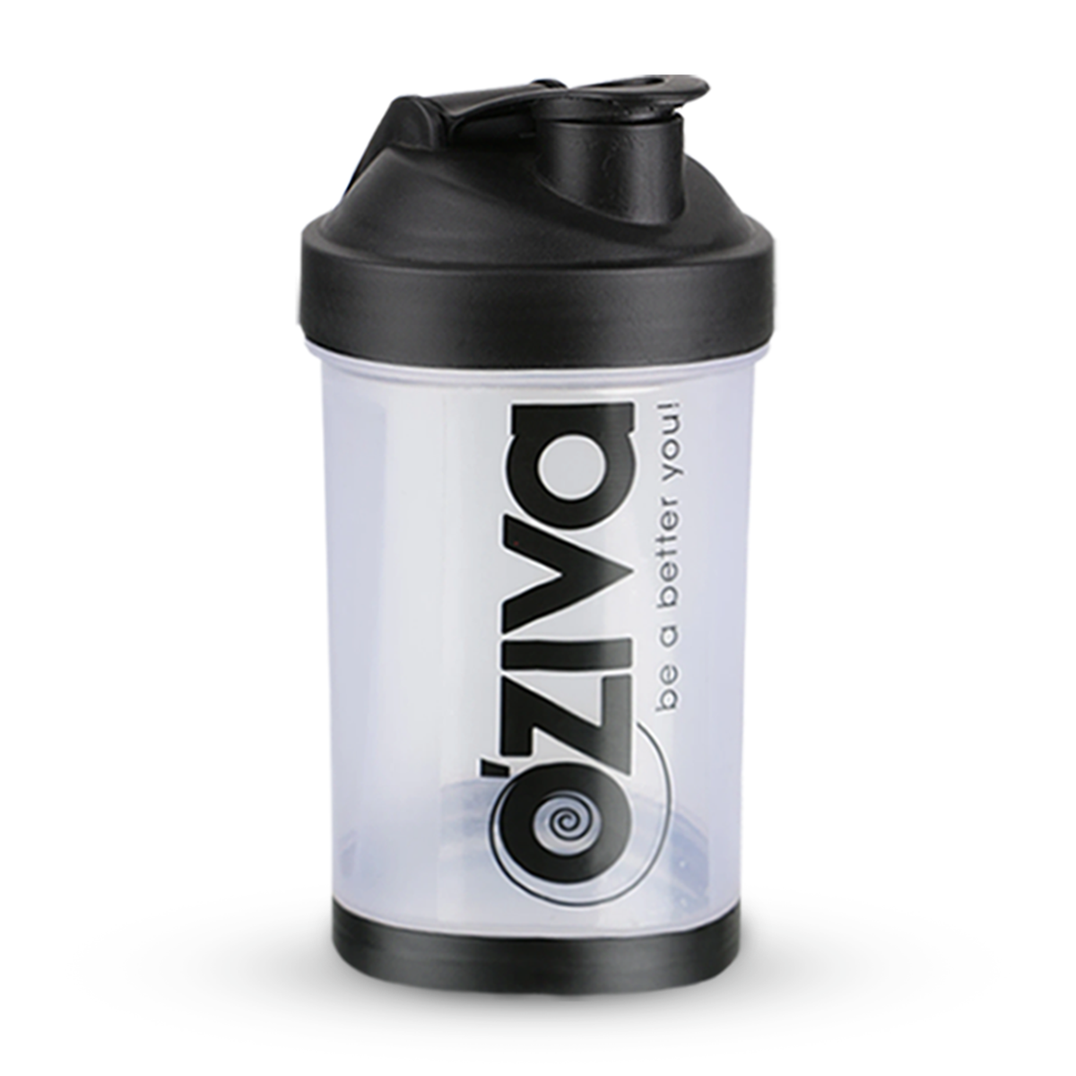 Shaker for Protein Shakes, Black (500ml) OZiva