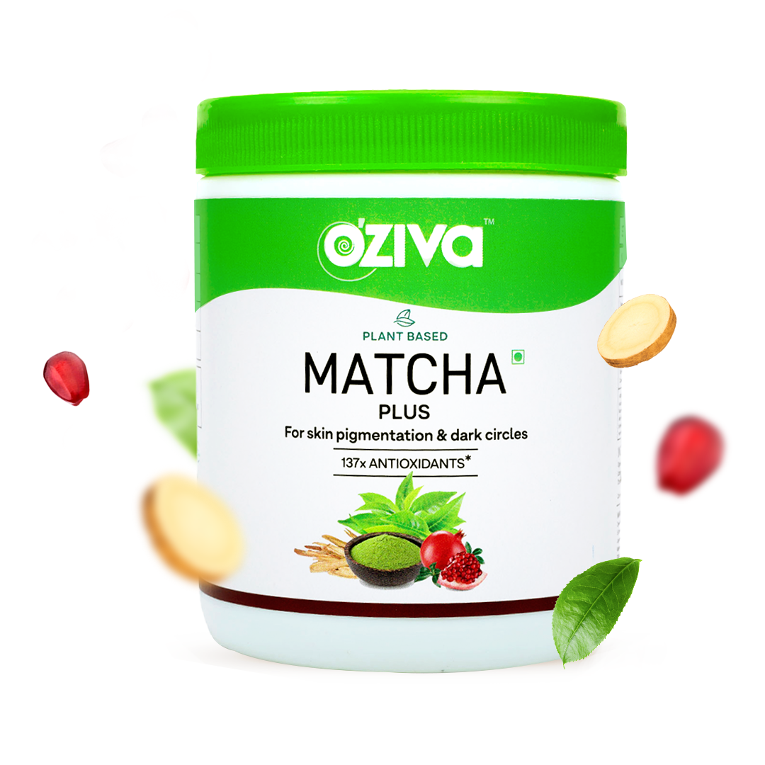 OZiva Plant Based Matcha Plus, 137x Antioxidants