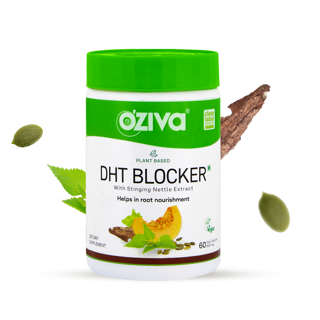DHT Blocker for Hairfall Control, 60 Capsules | Reduce Hair Loss Caused by DHT