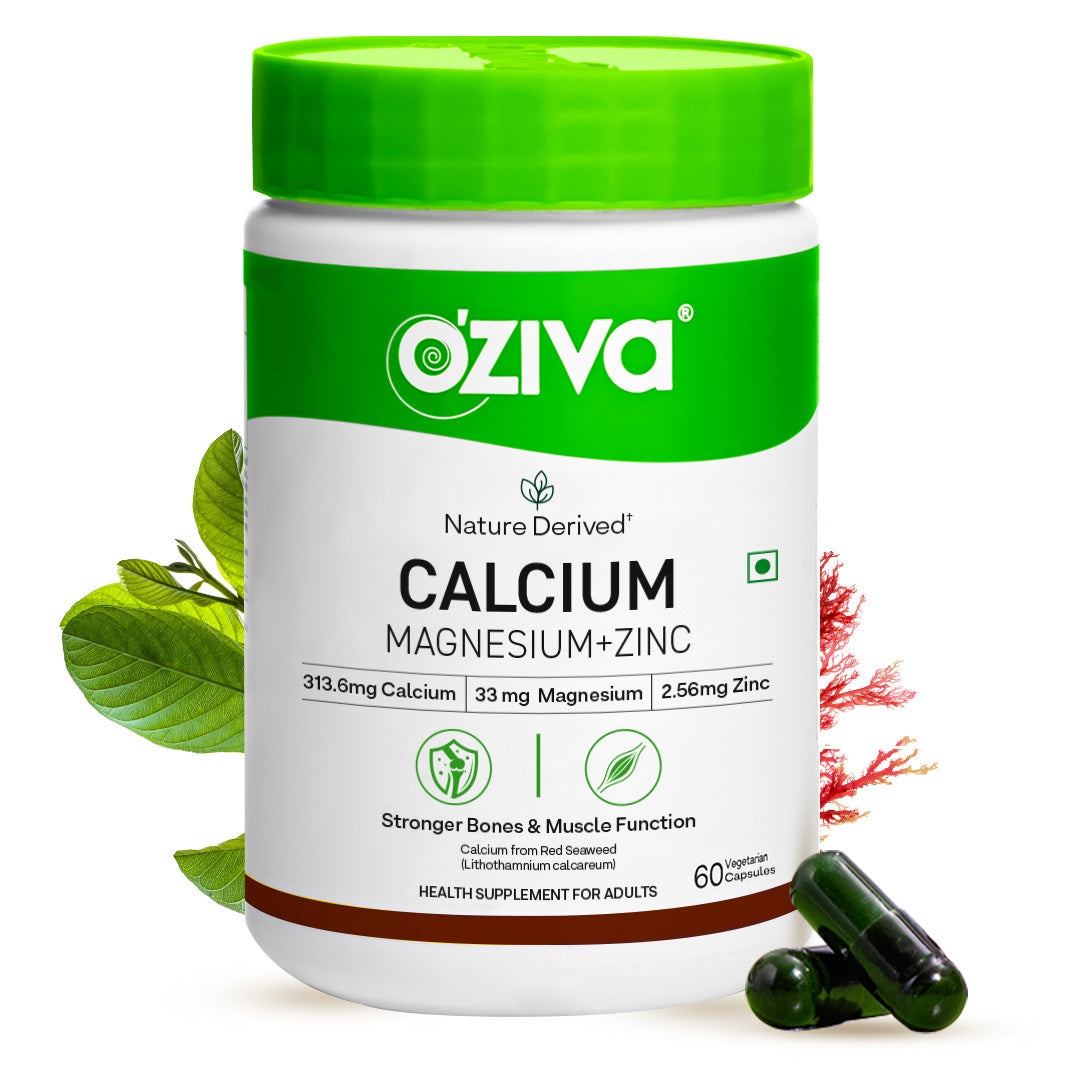 Calcium, Magnesium, Zinc for Bone & Muscle Health | 60 Capsules