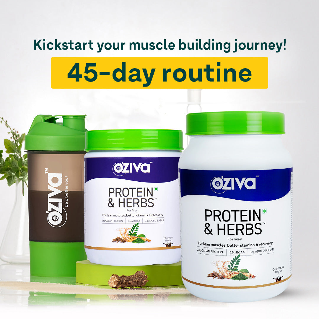 OZiva Clean Protein Powder for Men’s Muscle Growth & Stamina