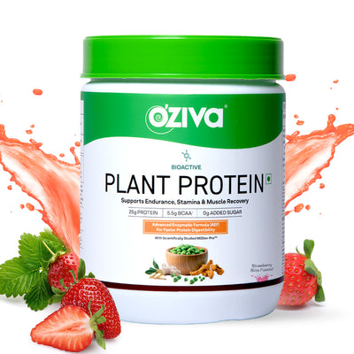 Bioactive Plant Protein for Faster Absorption & Better Digestion - Strawberry Bliss