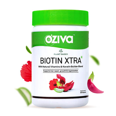 OZiva Biotin Xtra with Keratin Builder, 7000 mcg