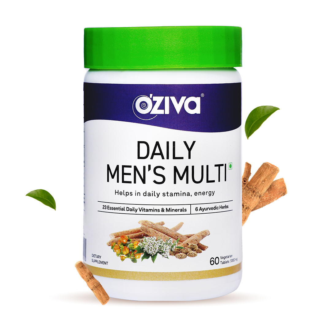 Daily Men’s Multivitamin Tablets for Stamina, 31 Natural Ingredients, 60 Tablets