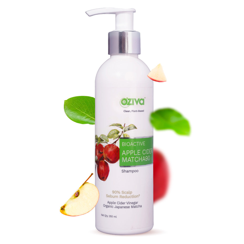 OZiva Bioactive Apple Cider Vinegar Matcha90 Shampoo