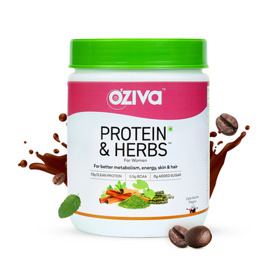 Protein & Herbs for Women - Natural Protein with Whey, Ayurvedic Herbs & Multivitamins for Weight Management, Metabolism, Skin & Hair