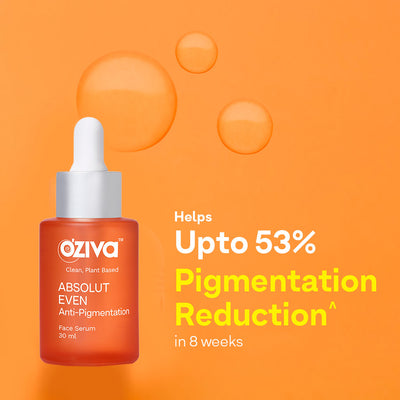 OZiva Absolut Even Daily Regime, Combo Pack ( Absolut Even Anti-Pigmentation Face Serum 30 ml + Absolut Even Anti-Pigmentation Under-Eye Serum 15 ml )