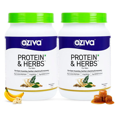 Protein & Herbs for Men- Whey Protein with Ayurvedic Herbs & Multivitamins