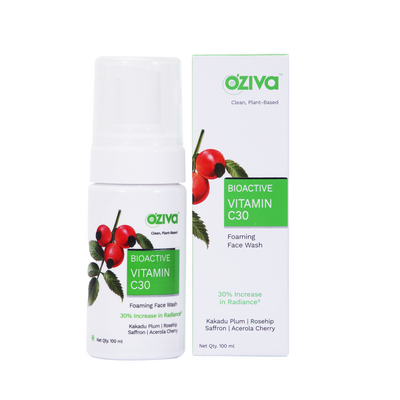 OZiva Bioactive Vitamin C30 Foaming Face Wash