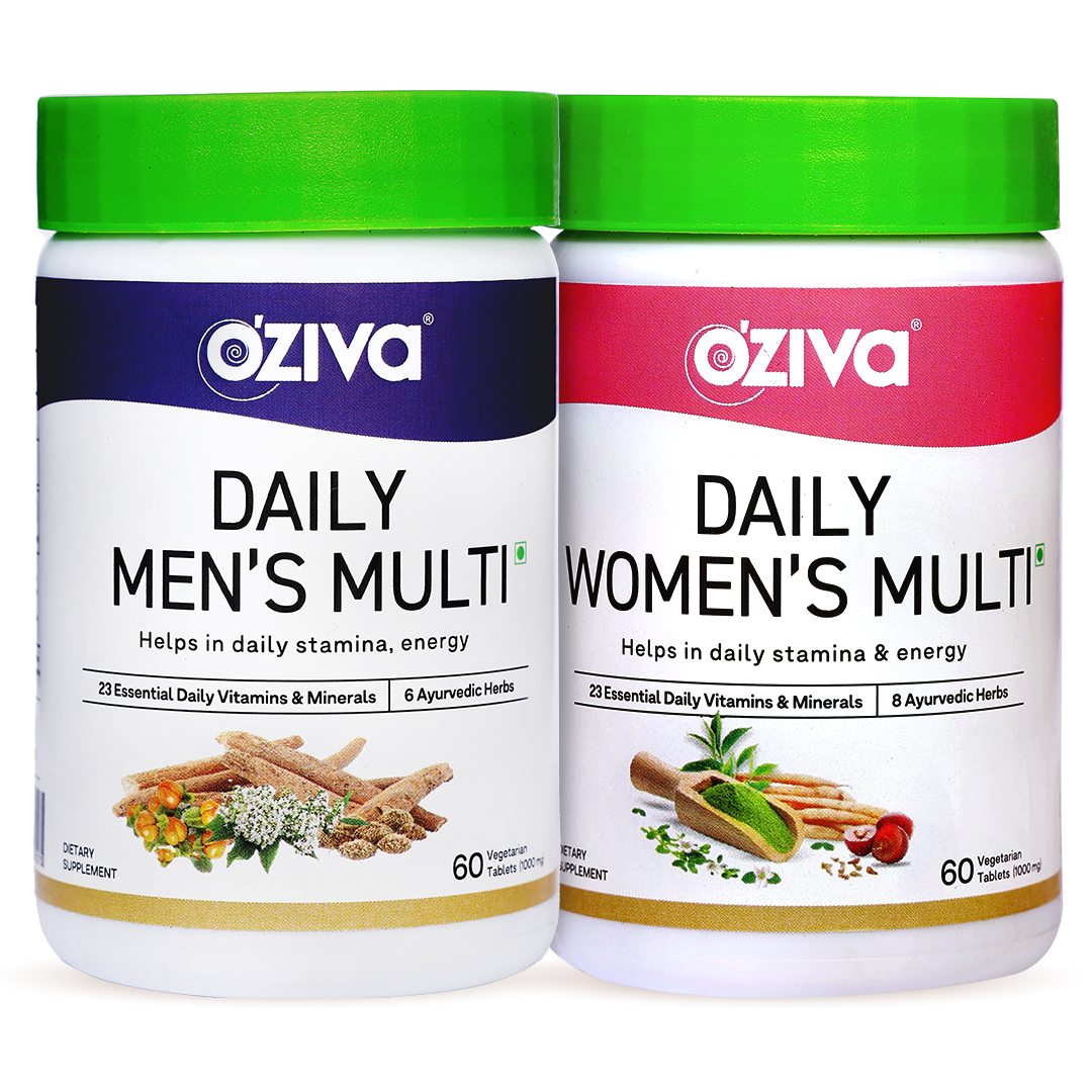 Get Fit Together Combo:  Daily Women’s Multi (60 capsules) + Daily Men’s Multi (60 capsules)
