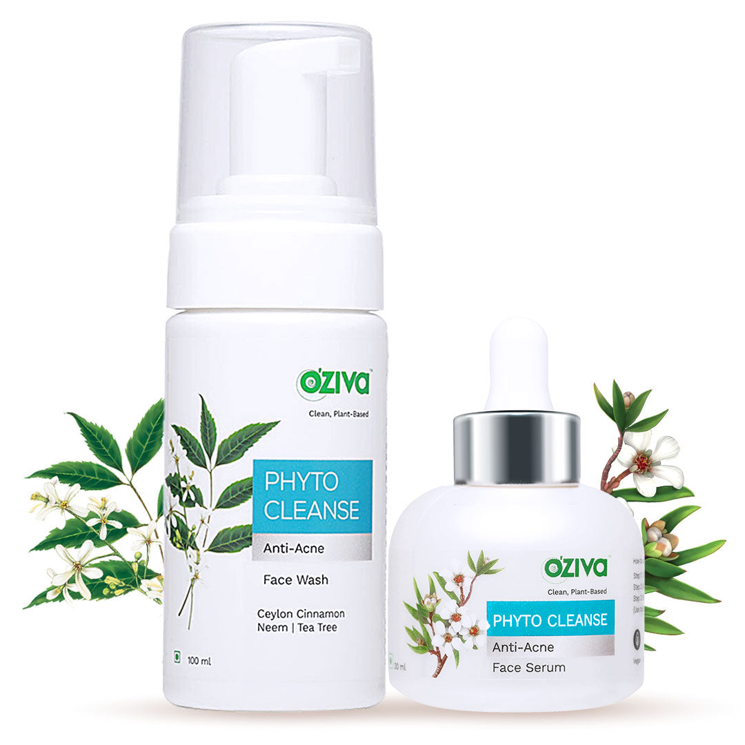 Phyto Cleanse  Anti-Acne Face Daily Regime, Combo Pack ( Phyto Cleanse Face Wash 100 g + Phyto Cleanse Anti-Acne Face Serum 30 ml )